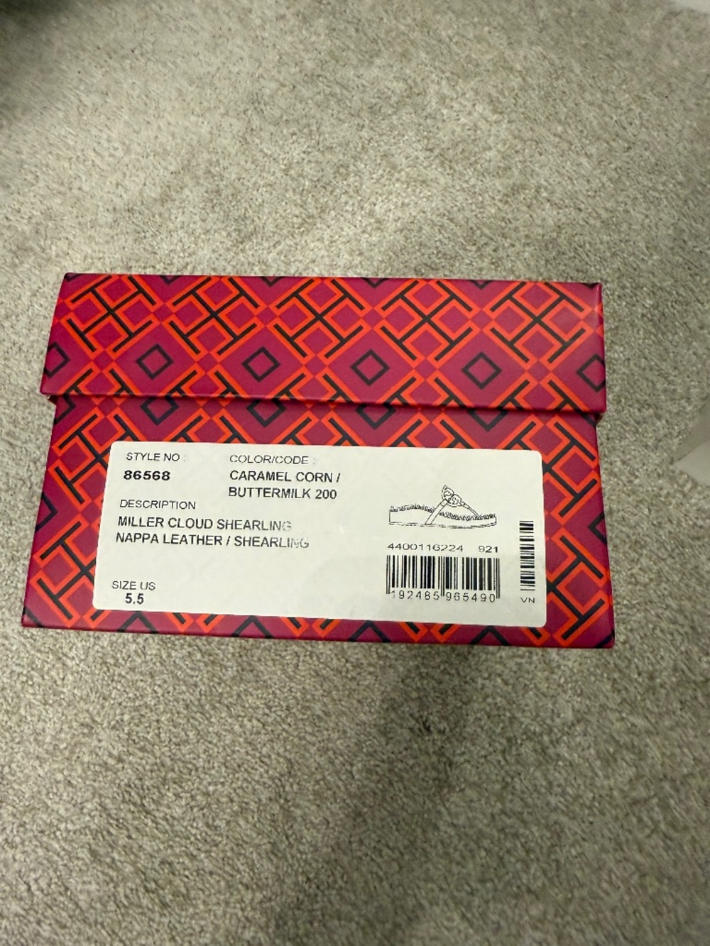 Tory Burch sherling lined sandal